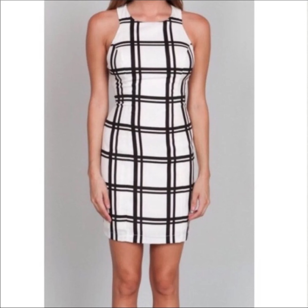 Black & White Racerback Dress